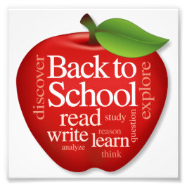 Terug naar School Foto Afdruk