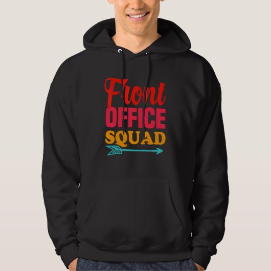 Terug naar school front office squad beste ooit ge hoodie (Voorkant)