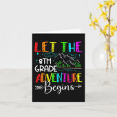 Terug naar school Fun laat de achtste klas-avontuu Kaart (Gele Bloem)