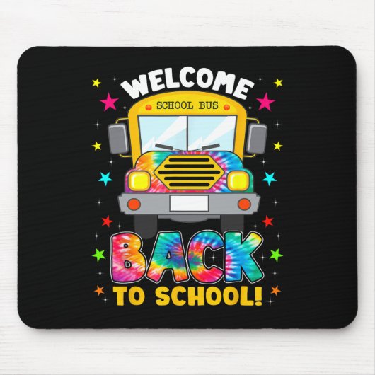 Terug naar School Fun Outfit School Bus Driver Muismat (Voorkant)