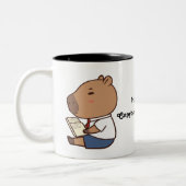 Terug naar School Funny Capybara Mok | Schattigee (Links)