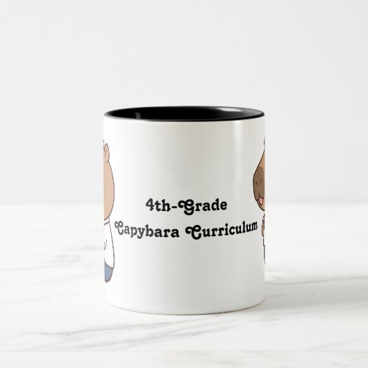 Terug naar School Funny Capybara Mok | Schattigee  (Center)