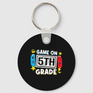 Terug naar school Game On 5e klas grappige gamer k Sleutelhanger