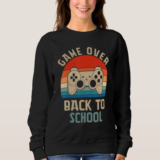 Terug naar School Game Over Leraar Student Control Trui (Voorkant)