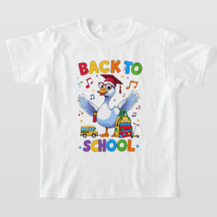 Terug naar school gans – Kleurrijk leuk T-shirt on