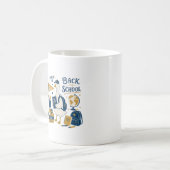 Terug naar school Gans Retro Koffiemok (Voorkant links)