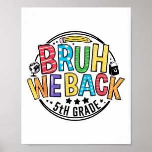 Terug naar school gast we zijn terug 5e klas eerst poster