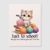 Terug naar school? Geef me gewoon garen (Voorkant)