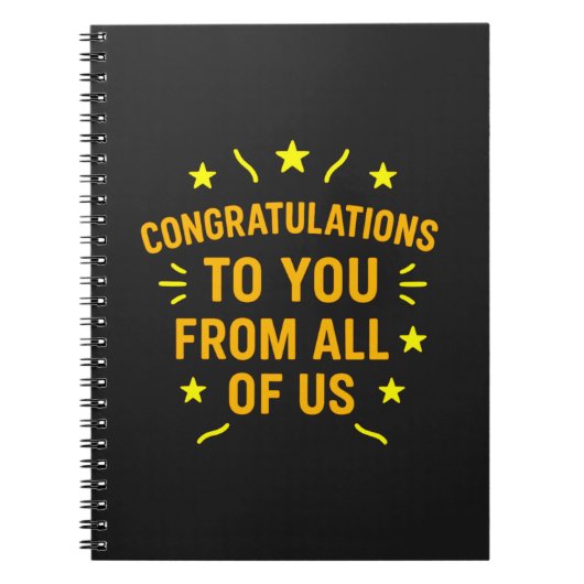 Terug naar school gefeliciteerd – Citaat Notitieboek (Voorkant)