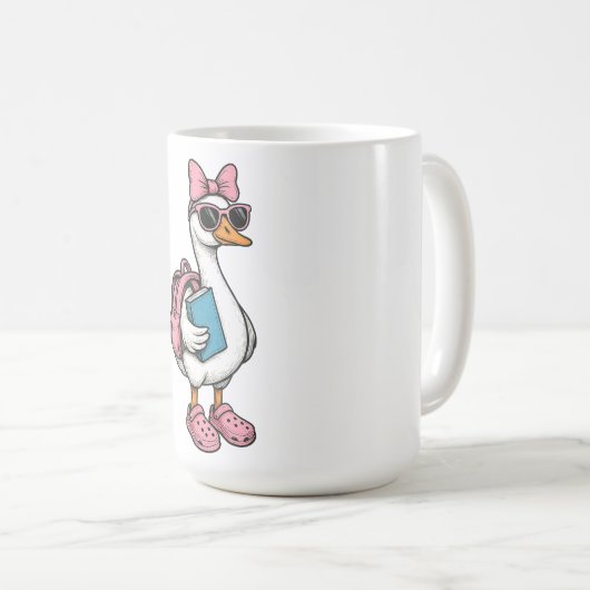 Terug naar school Gekke ganzenmeisjes Kinder Koffiemok (Voorkant rechts)