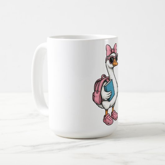 Terug naar school Gekke ganzenmeisjes Kinder Koffiemok (Voorkant links)