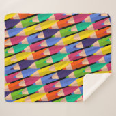 terug naar school gekleurde potloden sherpa deken (Voorkant (horizontaal))