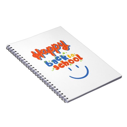TERUG NAAR SCHOOL GELUKKIG NOTITIEBOEK (Rechterzijde)