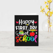 Terug naar school Gelukkige eerste dag van de scho Kaart (Gele Bloem)