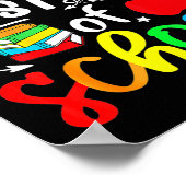 Terug naar school Gelukkige eerste dag van de scho Poster (Hoek)