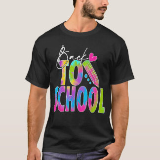 Terug naar school Gelukkige eerste schooldag Tie d T-shirt