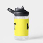 Terug naar school gemerkte initiaal geel waterfles (Rechts)