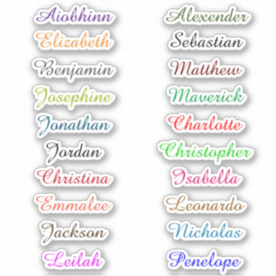 Terug naar School Gepersonaliseerd Meerdere Names  Sticker