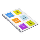 Terug naar school Gepersonaliseerd motivatie Notit Notitieboek (Rechterzijde)