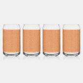 Terug naar school gepersonaliseerde Essentials Blikvorm Glas (Achterkant)
