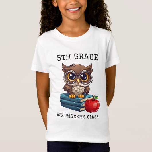 Terug naar School gepersonaliseerde klas T-shirt (Voorkant)