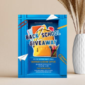 Terug naar school Giveaway Flyer School Locker Fly