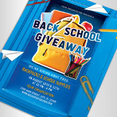 Terug naar school Giveaway Flyer School Locker Fly