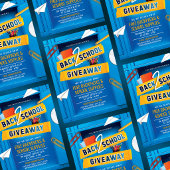 Terug naar school Giveaway Flyer School Locker Fly