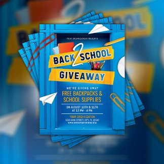 Terug naar school Giveaway Flyer School Locker Fly