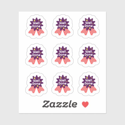 Terug naar School "Goed gedaan" Stickers (Vel)