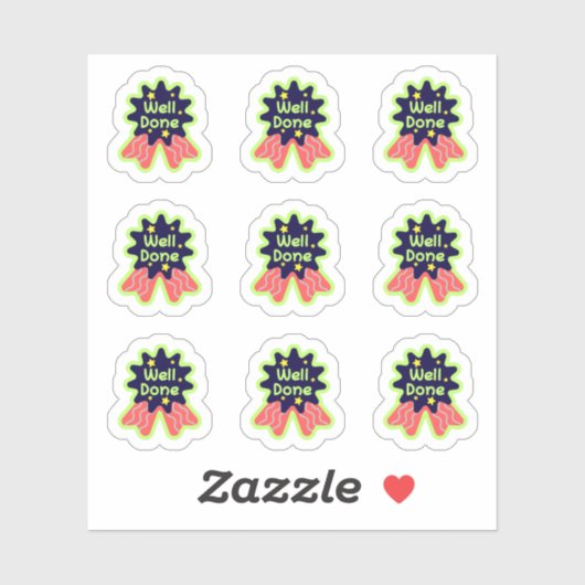 Terug naar School "Goed gedaan" Stickers (Vel)