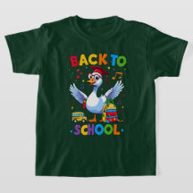 Terug naar School Goose – Kleurrijk Leuk T-Shirt D