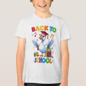 Terug naar School Goose – Kleurrijk Leuk T-Shirt D (Voorkant)