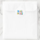Terug naar school grap over busbegeleiders ronde sticker (Tas)