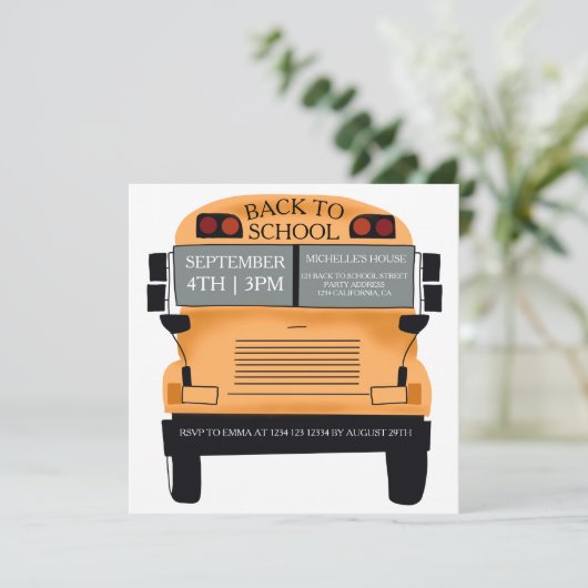 Terug naar school grappig einde zomerfeest kaart (Staand voorkant)