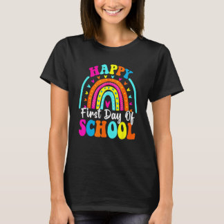 Terug naar school Grappig gelukkig eerste schoolda T-shirt