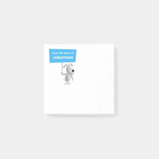 Terug naar School Grappig Schattige Cartoon Puppy  Post-it® Notes (Voorkant)