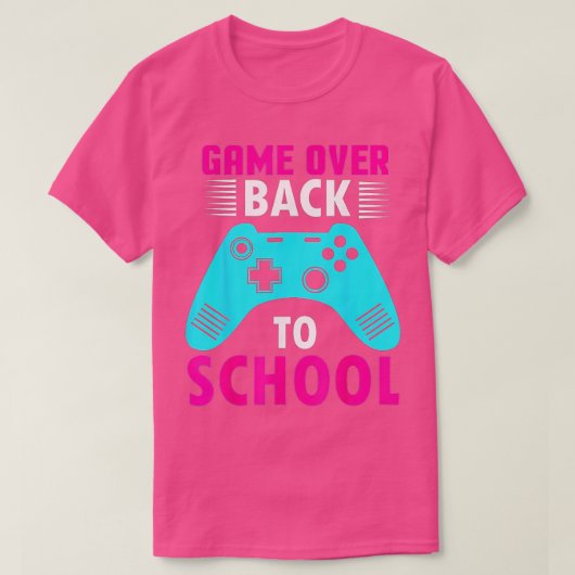 Terug naar school Grappig spel over schoolstudente T-shirt (Design voorkant)