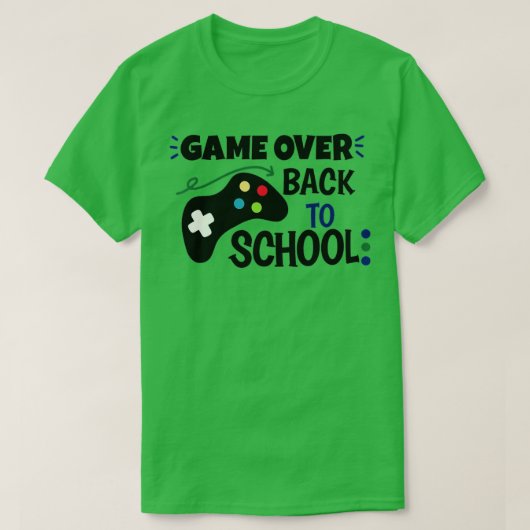 Terug naar school Grappig spel over schoolstudente T-shirt (Design voorkant)
