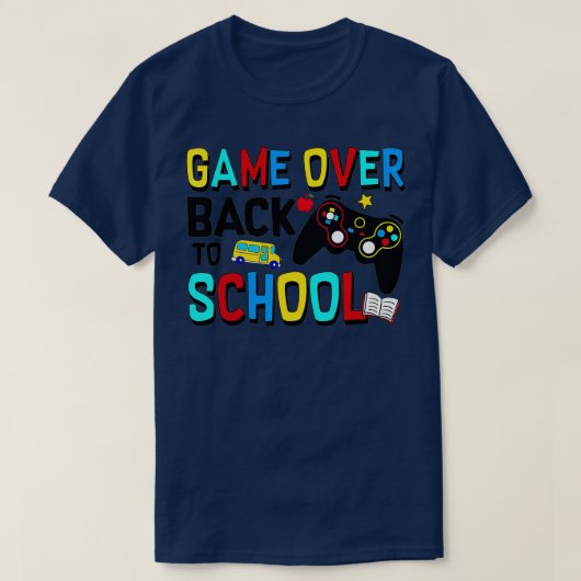 Terug naar school Grappig spel over schoolstudente T-shirt (Design voorkant)
