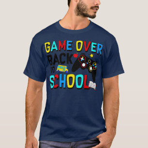 Terug naar school Grappig spel over schoolstudente T-shirt