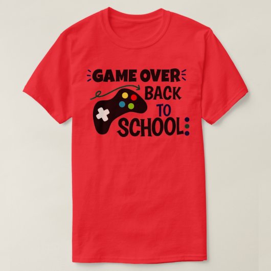 Terug naar school Grappig spel over schoolstudente T-shirt (Design voorkant)