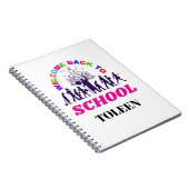 Terug naar school grappige leraar gepersonaliseerd notitieboek (Rechterzijde)
