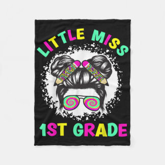 Terug naar school grappige meisjes student miss 1e fleece deken