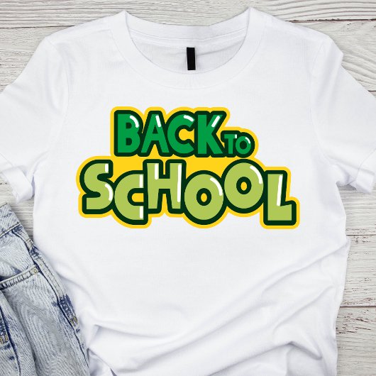 Terug naar School Green T-shirt
