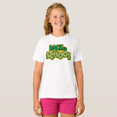 Terug naar School Green T-shirt (Voorkant volledig)