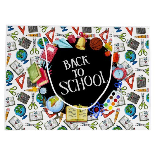 Terug naar school groot cadeauzakje (Achterkant)