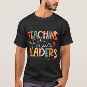 Terug naar school groovy leraar lesgeven toekomst t-shirt