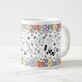 Terug naar school grote koffiekop