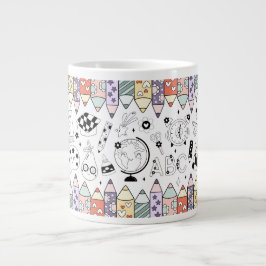 Terug naar school grote koffiekop